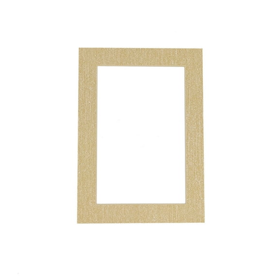 Canvas Linen Texture Photo Mat - Beige 18x24 for 12x18 Photos - Fits 18x24 Frame