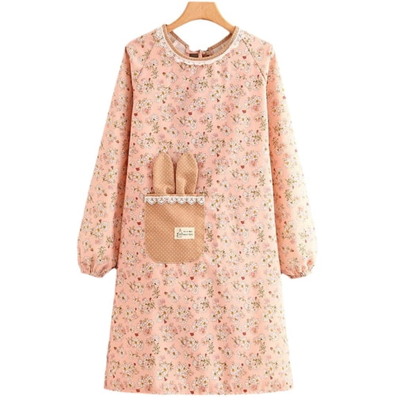 Canvas Long Sleeve Apron, Stain-proof Breathable Household Cooking Catering Waist Apron, Coveralls, Kitchen Supplies