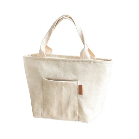 Canvas Lunch Bag Insulated Lunch Toted Bag Lunch Box Container Coolers Bag Reusable with Front Pockets for Women Men Gifts