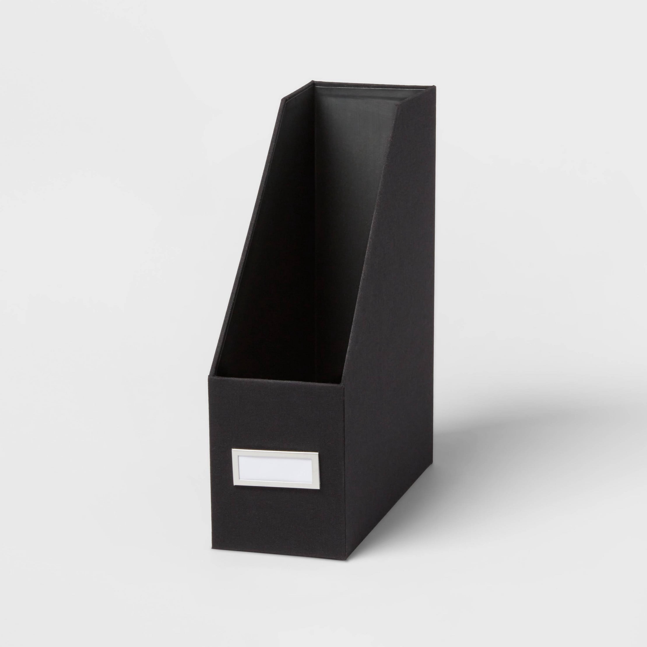 Canvas Magazine Rack Canvas Magazine File Holder and Organizer Black - Walmart.com