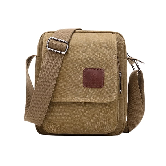 Canvas Men Chest Crossbody Bag,Adjustable Strap Multi-Wear,Smooth Sturdy Zipper Multi-Pocket,Lightweight Durable,Large Capacity For Phone Wallet Keys,Casual Daily Work Vacation Outdoor Shoulder Bag