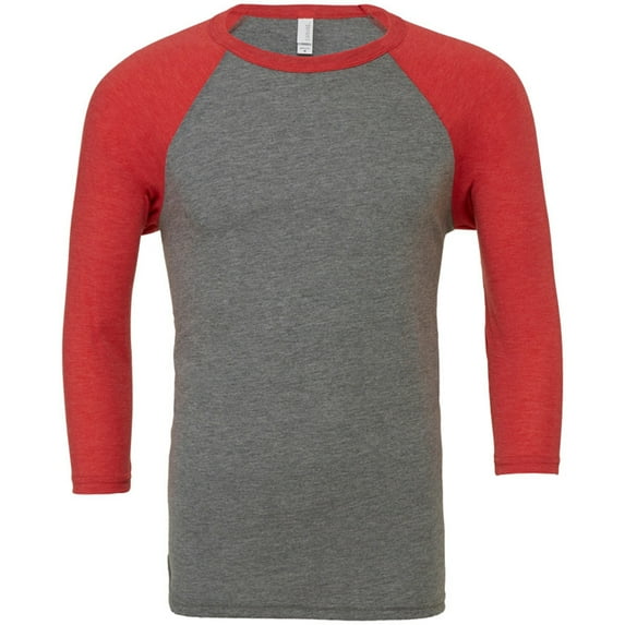 Canvas Mens 3/4 Sleeve Baseball T-Shirt