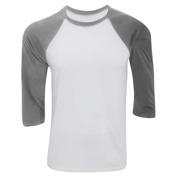 Canvas Mens 3/4 Sleeve Baseball T-Shirt