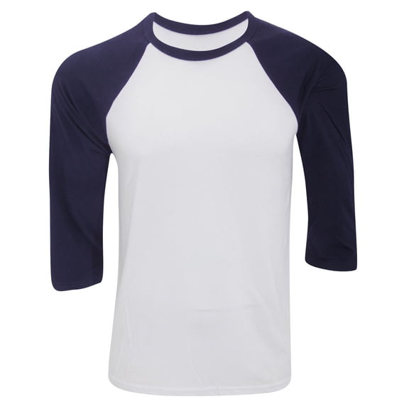 Canvas Mens 3/4 Sleeve Baseball T-Shirt