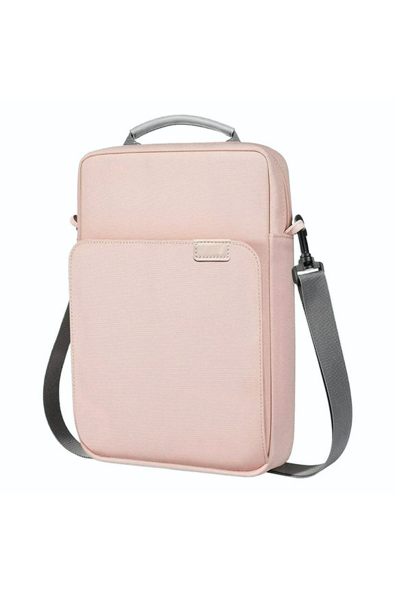 Canvas Messenger Bag 13.3 Inch Vintage Classic Vintage Messenger Bag - Original Heavyweight Cotton Canvas Shoulder Bag Portable Tablet Laptop Messenge Crossbody Handbag,10.23x1.96x14.17",Pink
