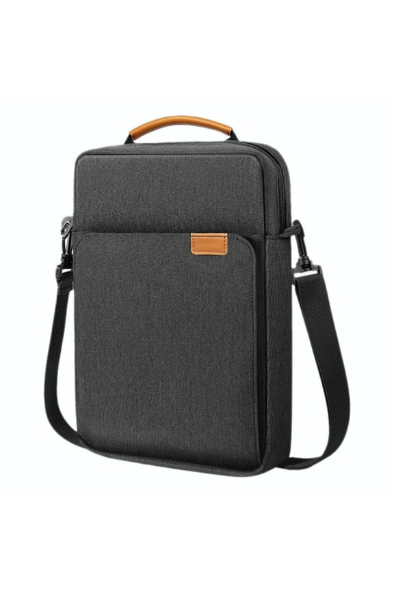 Canvas Messenger Bag 13.3 Inch Vintage Classic Vintage Messenger Bag - Original Heavyweight Cotton Canvas Shoulder Bag Portable Tablet Laptop Messenge Crossbody Handbag,10.23x1.96x14.17",Black