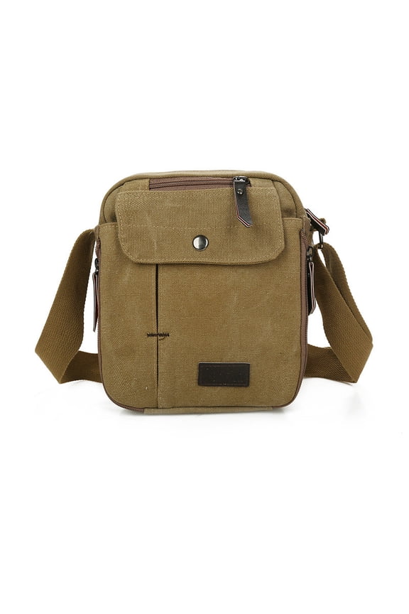 Canvas Messenger Bag, Causal Multifunctional Handbag for Men and Outdoor Travel, Professional Grade Shoulder Sling Bag, Durable Canvas Bag for Personal Item Transport and Modern Styling, by UKHCCC