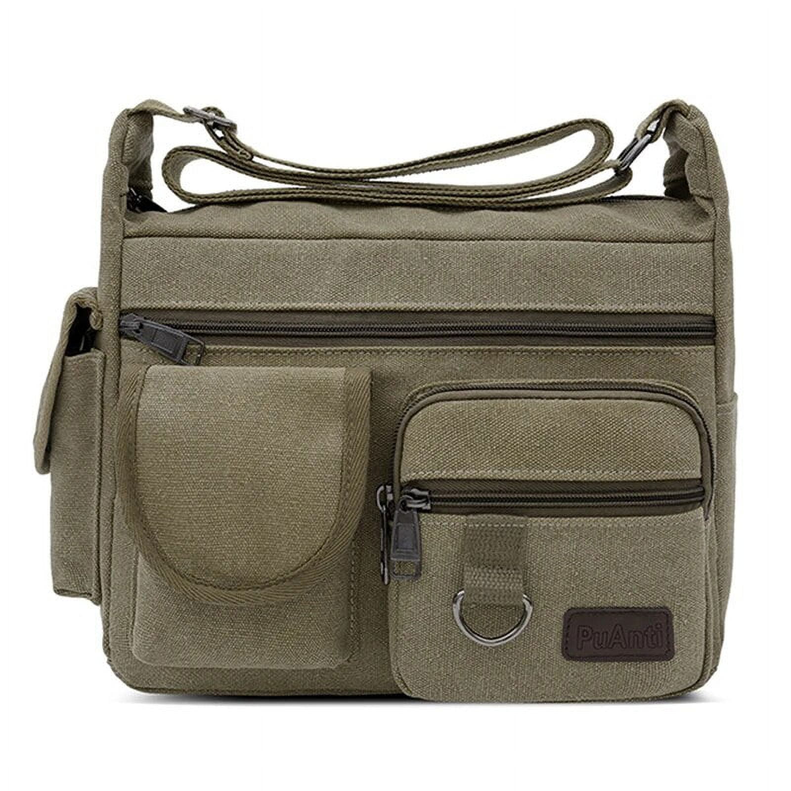 Solid Green Mens Small Crossbody Sling Bag – KINGS OF NY