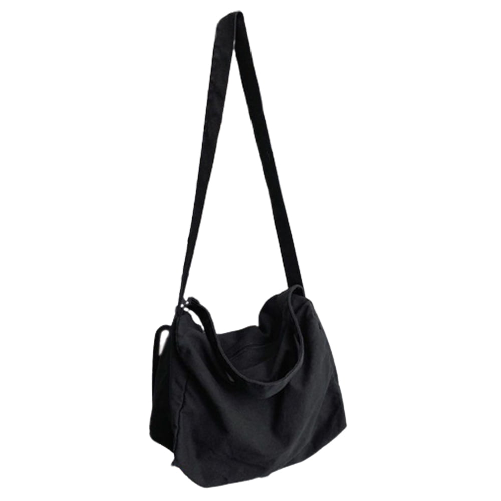 Canvas Messenger Bag Large Crossbody Bag with Multiple Pockets Canvas