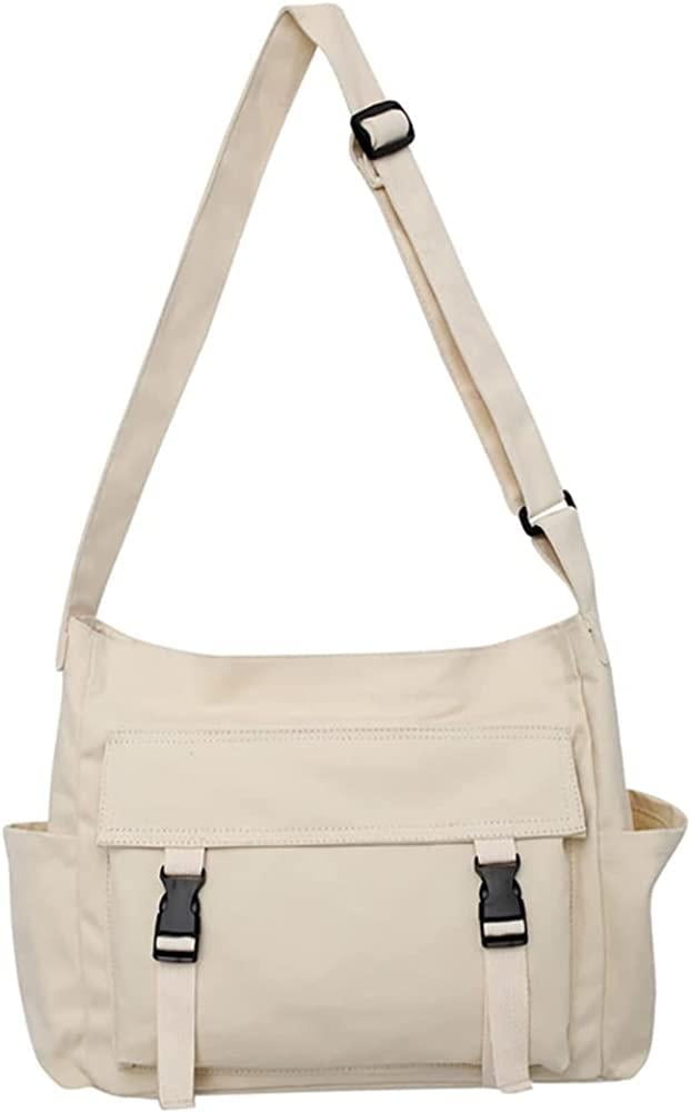 Canvas Messenger Bag Umhängetasche - Große Ledertasche Mit Vielen Fächern Für Damen & Herren