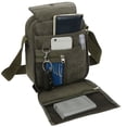 thumbnail image 1 of Canvas Messenger Bag with 8 Pockets Outdoor Shoulder Phone Bag for Men & Women, Green, 1 of 2