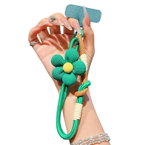 Canvas Multifunctional Wrist Lanyard Featuring Floral Pattern for Secure Everyday Carry and Activity