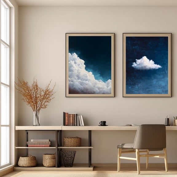 Canvas Painting Abstract Cloud Wall Art Pictures for Living Room Bedroom Decoration Canvas Pictures Poster Frameless