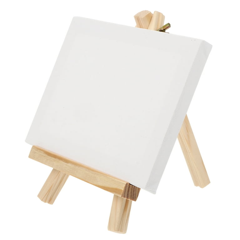 5 Set Mini Blank Canvas Painting Acrylic Paint Easel Art Supplies