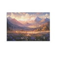 Canvas Painting Sunset in the Valley (245) Poster Art Prints