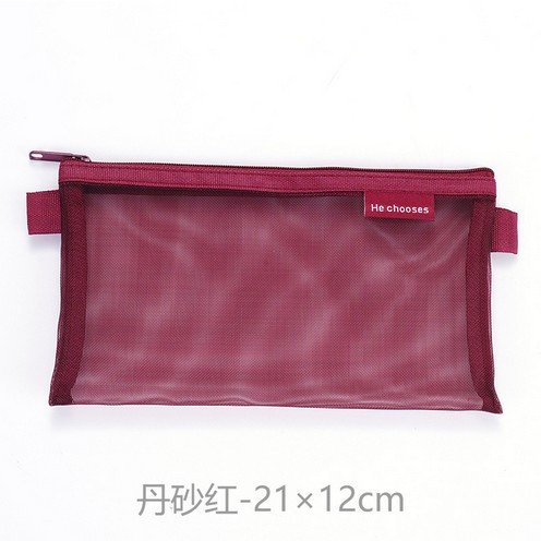 Canvas Pencil Case, Czzoypi Blank DIY Zipper Pouch, Soft Durable Canvas Cosmetic Bag Multipurpose Travel Organizer Pen Case, Red