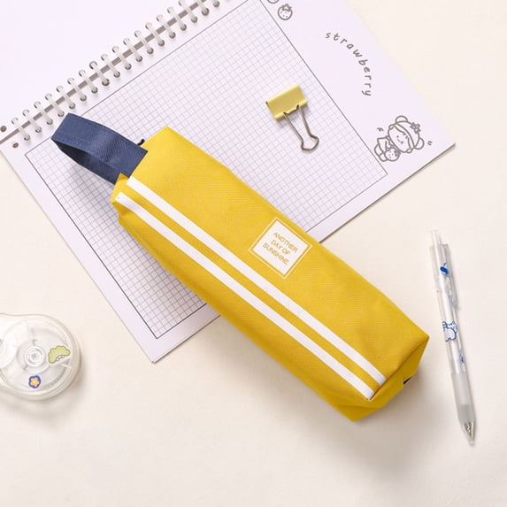 Canvas Pencil CaseforStudents Large Capacity Stationery Organizer ...
