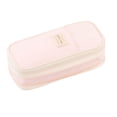 thumbnail image 1 of Canvas Pencil Pouch, Large-capacity Pencil Case Cloth Stationery Bag Double Window Pencil Bag, 1 of 2
