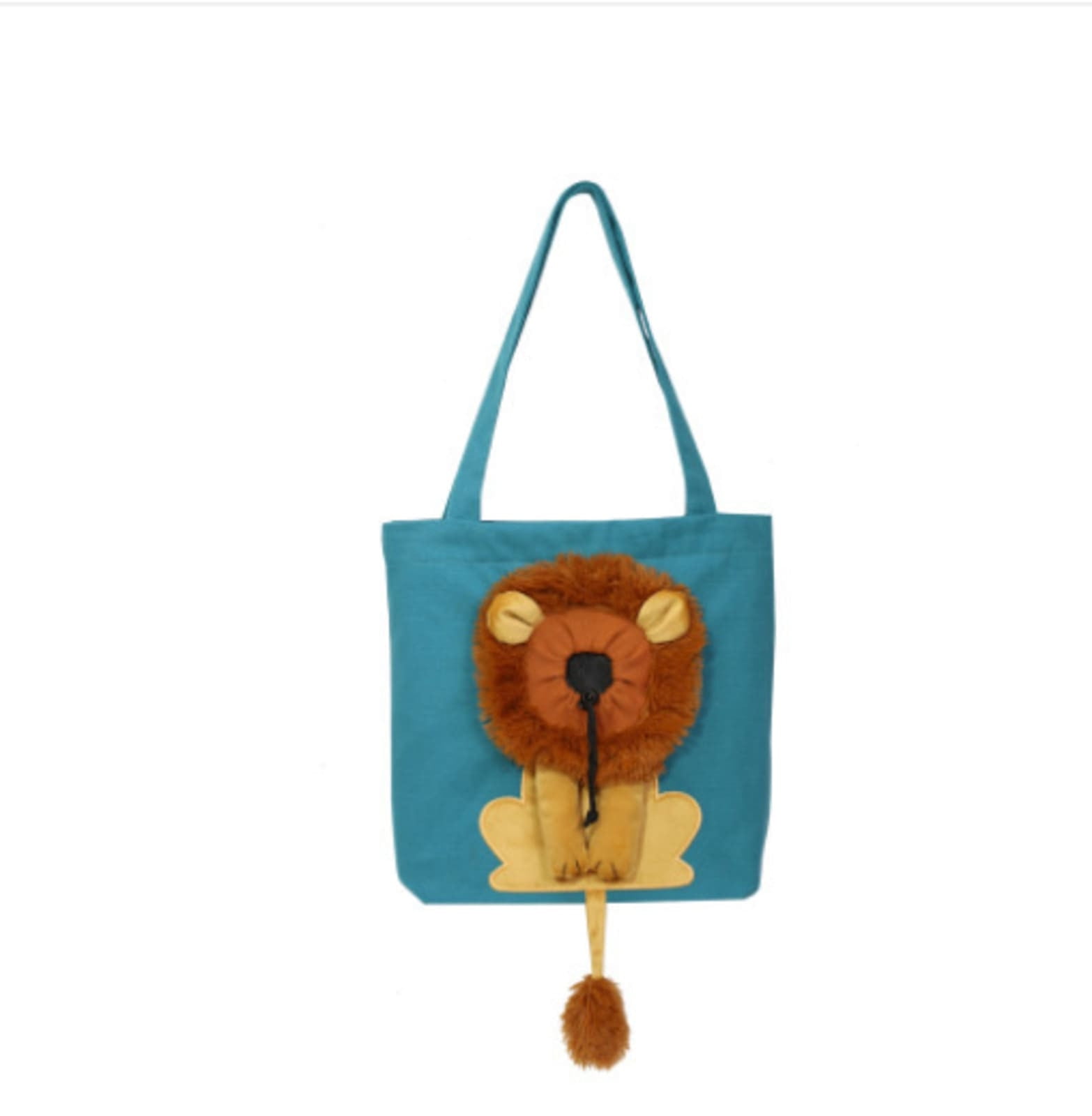 Canvas Pet Backpack Fashion Cartoon Cat Design Comfortable Shoulder Tote Bag for Small Animals Travel and Outdoor Adventures