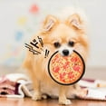 Canvas Pet Toys Dogs Teething & Biting Vocal Toys Pizza Steak Hamburger