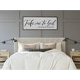thumbnail image 1 of Canvas Picture Take Me To Bed Or Lose Me Forever Wall Art Canvas Painting Artwork for Bedroom Over Bed Decor Wedding Gift Unframed, 1 of 4