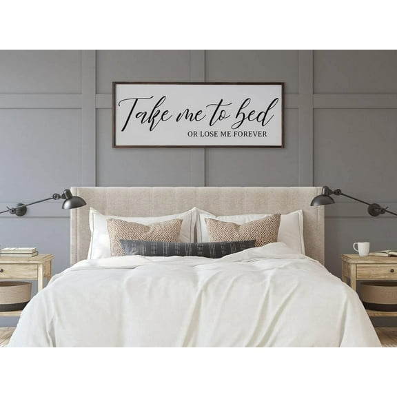 Canvas Picture Take Me To Bed Or Lose Me Forever Wall Art Canvas Painting Artwork for Bedroom Over Bed Decor Wedding Gift Unframed