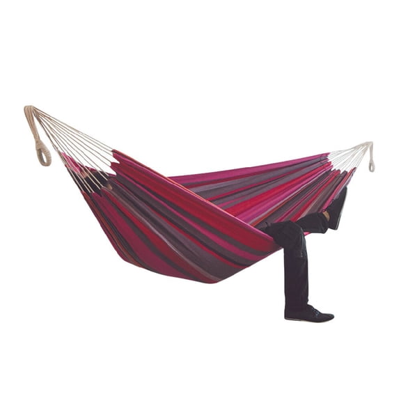 Canvas Portable Travel Swing Lazy Hammock Chair - Indoor & Outdoor Use,Hammock Camping Hamock Person Thicken Swinging Chair Outdoor Hanging Bed Canvas Rocking Chair,Striped hammocks for outside