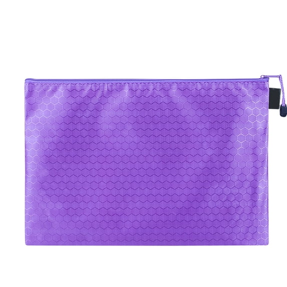 Canvas Pouch,Canvas Zipper Pouch,Large Capacity Pencil Pouch, Thickened Canvas Pencil Bag with Zipper, Utility Multipurpose Storage Organizer Tool Pouches(Purple 9.4*7IN)