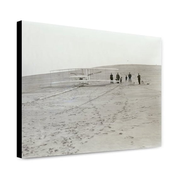 Canvas Print: 1903 Machine On The Launching Track At Big Kill Devil Hill, Prior