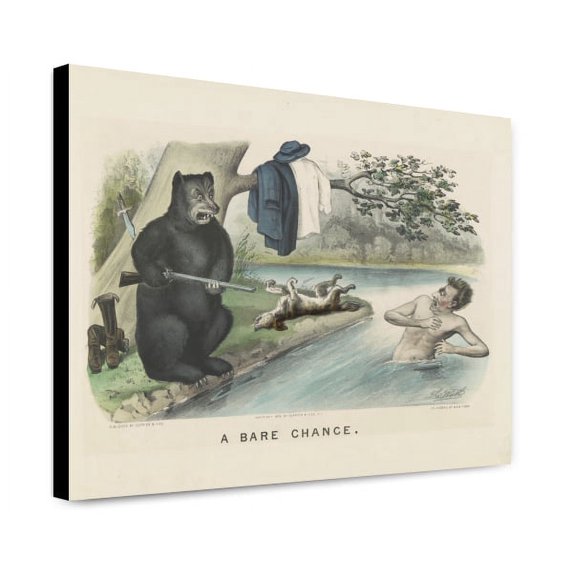 Canvas Print: A Bare Chance, 1879