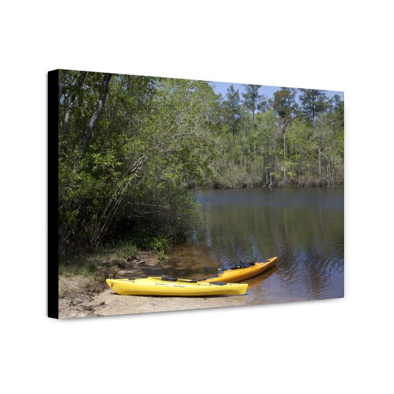 Canvas Print: A Canoe Trip Up The Mobile Delta, Which Consists Of Approximately