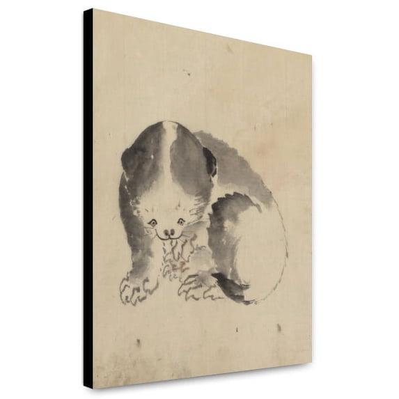 Canvas Print: A Cat Cleaning Its Claws, circa 1830