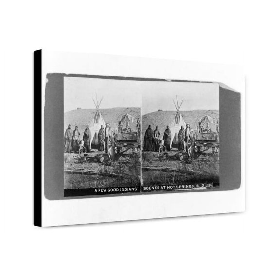 Canvas Print: A Few Good Indians--Scenes At Hot Springs, South Dakota, 1907