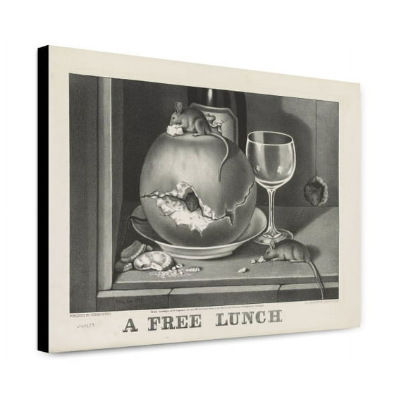 Canvas Print: A Free Lunch, 1872