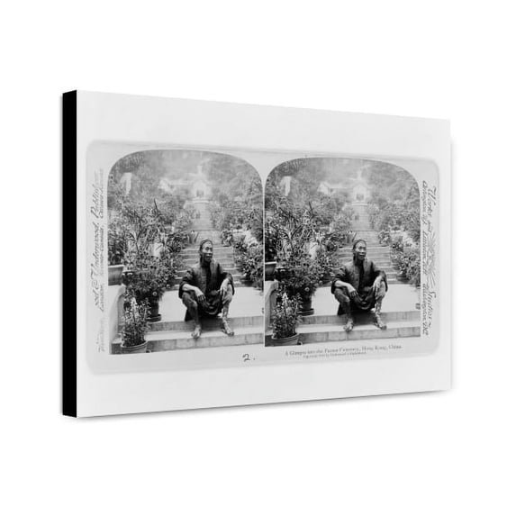 Canvas Print: A Glimpse Into The Parsee Cemetery, Hong Kong, China, 1900