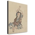 thumbnail image 1 of Canvas Print: A Man, Facing Left, Wearing Several Layers Of Clothing, Sitting, 1 of 3