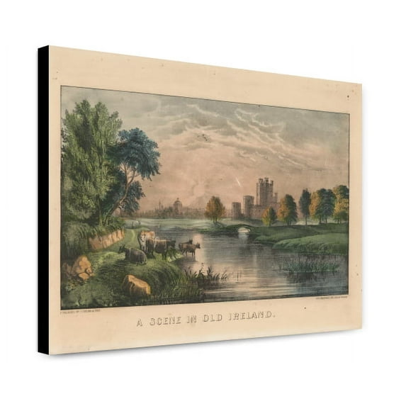 Canvas Print: A Scene In Old Ireland, circa 1856