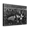thumbnail image 1 of Canvas Print: A Session In The House Of Representatives, circa 1920, 1 of 3