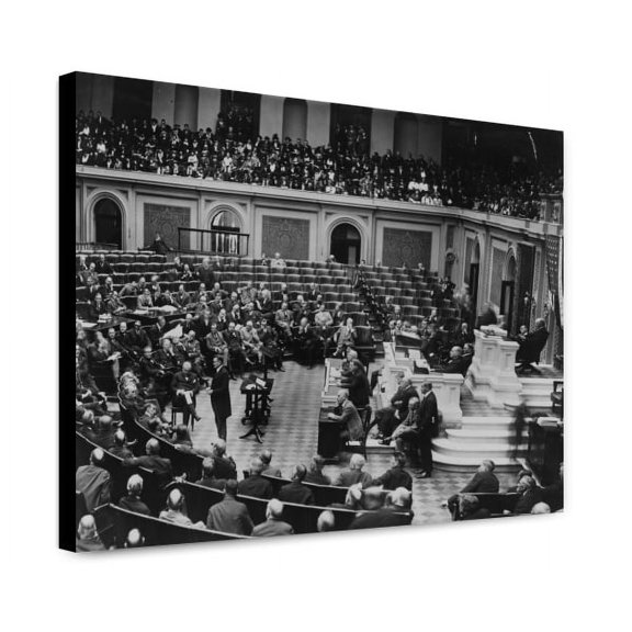 Canvas Print: A Session In The House Of Representatives, circa 1920