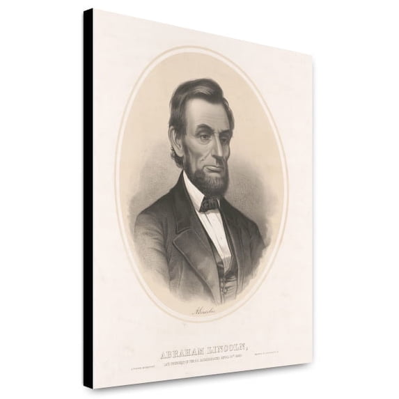 Canvas Print: Abraham Lincoln, Late President Of The U.S. Assassinated April