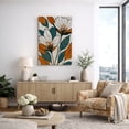 thumbnail image 1 of Canvas Print Abstract Floral Wall Art Boho Botanical Decorative for Living Room Bedroom - 24"x36", 1 of 8