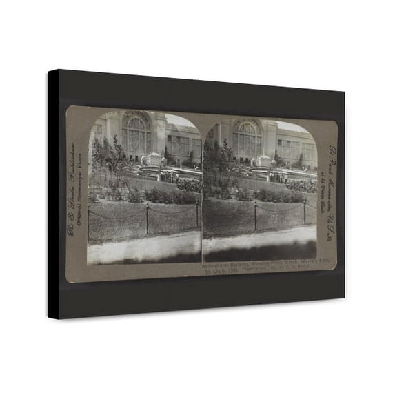 Canvas Print: Agriculture Building, Showing Floral Clock, World's Fair, St