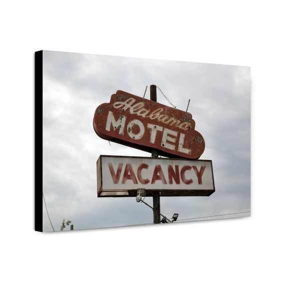 Canvas Print: Alabama Motel In Rural Alabama, 2010