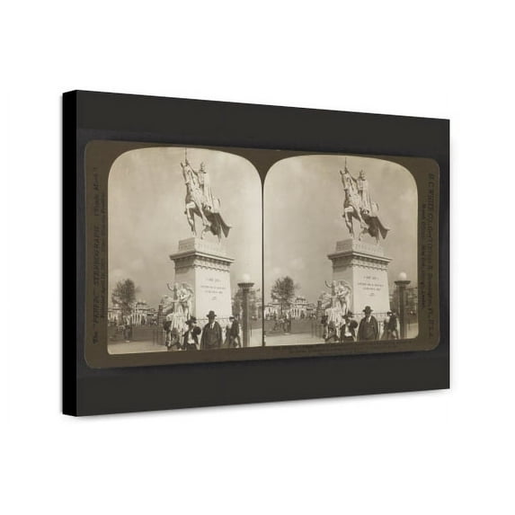 Canvas Print: Allegorical Group, The Apotheosis Of St. Louis And Equestrian