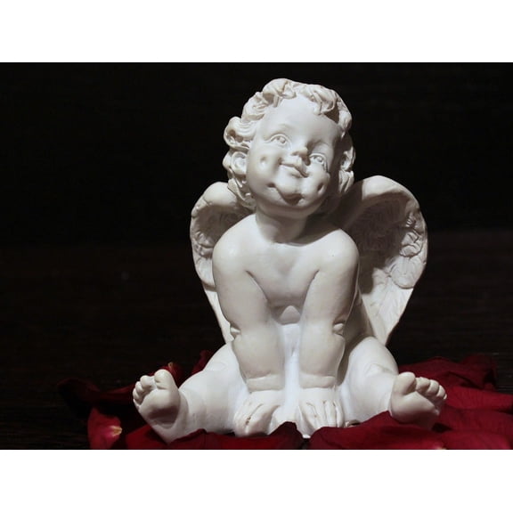 Canvas Print Angel Wings Angel Face Sweet Angel Angel Figure Stretched Canvas 10 x 14