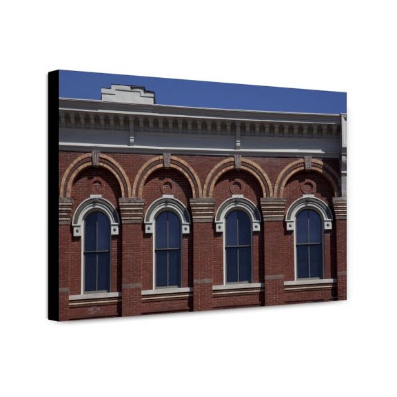 Canvas Print: Architectural Details From Buildings On Lower Commerce Street In