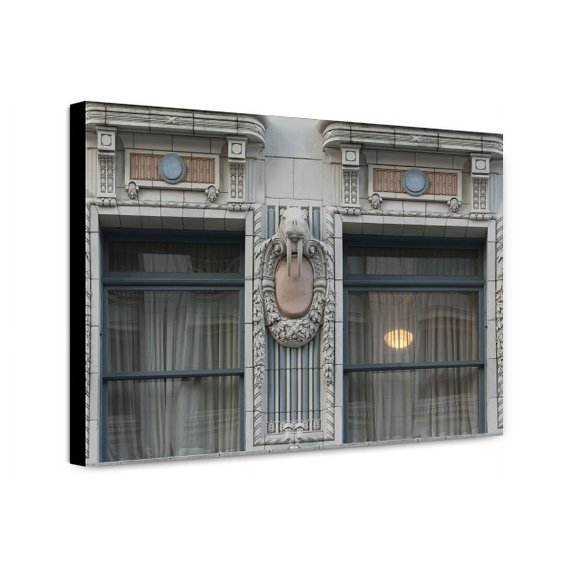 Canvas Print: Arctic Building Seal Architectural Details, Seattle, Washington