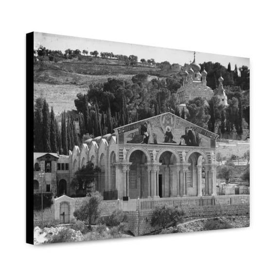 Canvas Print: Basilica Of Gethsemane, Jerusalem, circa 1924