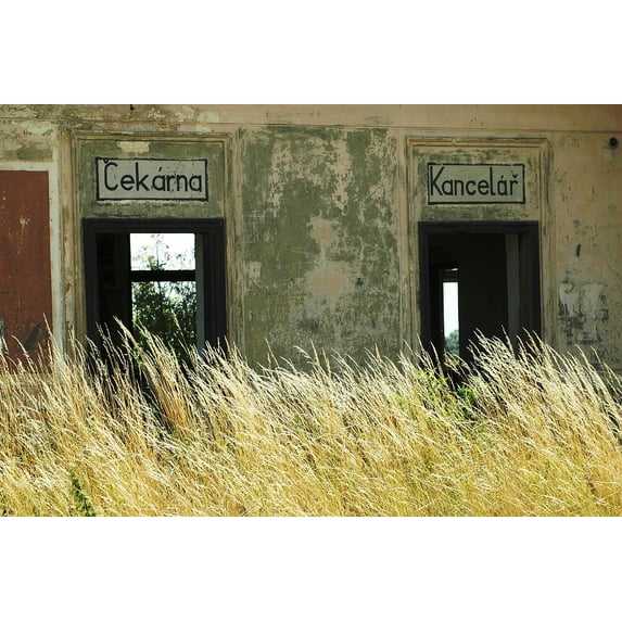 Canvas Print Basket Case Lost The Old Station Abandoned Stretched Canvas 10 x 14