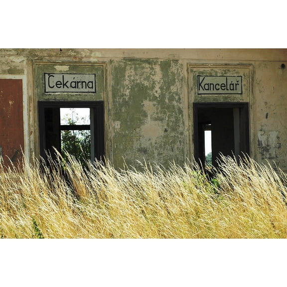 Canvas Print Basket Case Lost The Old Station Abandoned Stretched Canvas 10 x 14